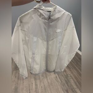 Nike Light Gray Windbreaker Jacket